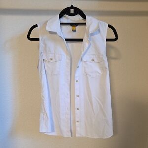 Eddie Bauer White Sun Resistant Women's Tank Top